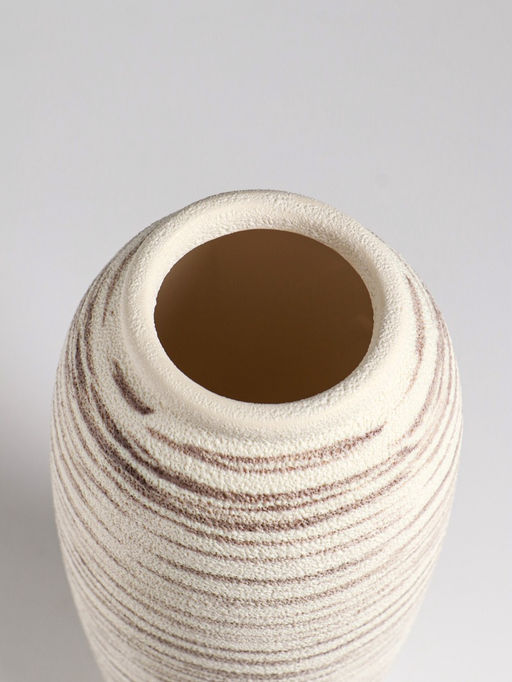 Ваза «Беажио» элит, 25.5×10 см, керамика, бежево-коричневая