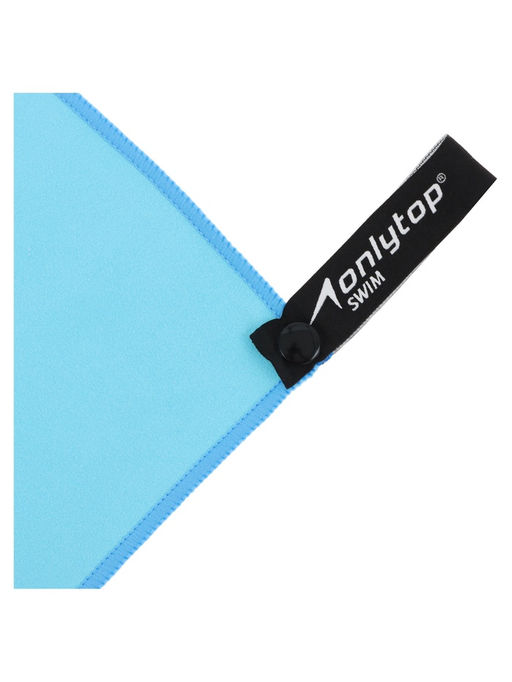 Полотенце из микрофибры ONLYTOP, 40×80 см, цвет голубой