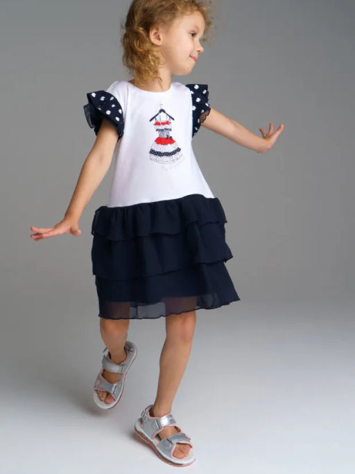 PlayToday / Платье трикотажное для девочек  фото 5