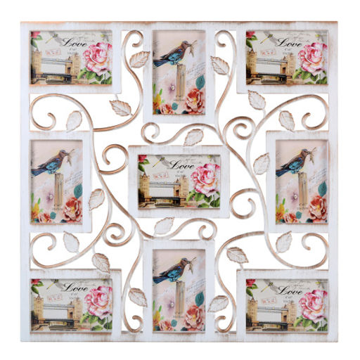 Фоторамка коллаж 53х53 см листья / Y3309 /уп 12/с эффектом старины 9 фото - Галеонтрейд фото 3