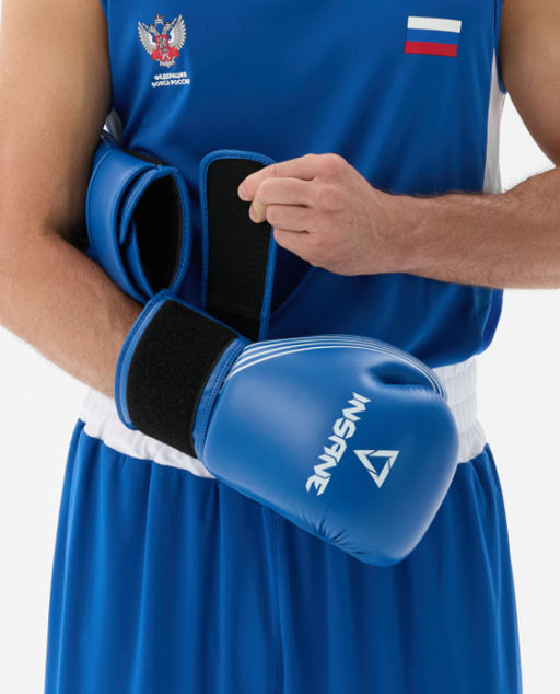 Перчатки боксерские INSANE RBF IN25-BG600, синий, 12 oz