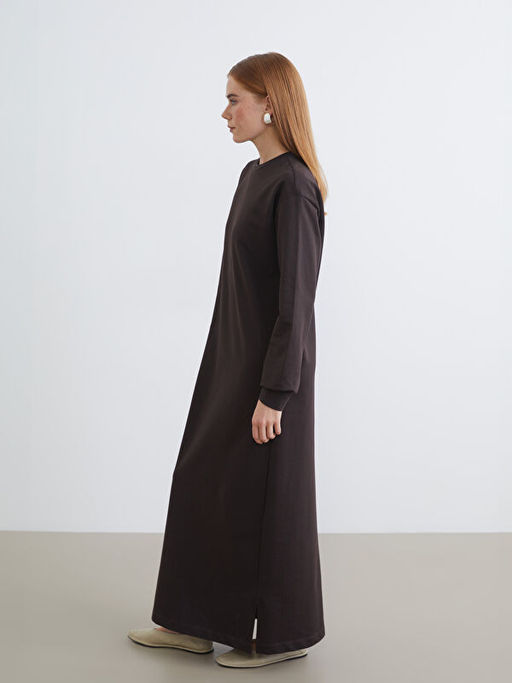 Bisiklet Yaka Sweat Elbise