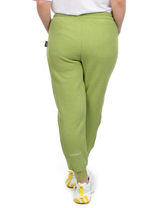 03 GREEN Брюки спортивные женские на флисе (100% хлопок) 7986 - Fashion фото 6