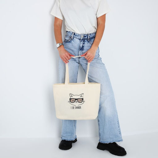 Сумка-шопер без молнии, без подкладки, цвет бежевый - Nazamok фото 2