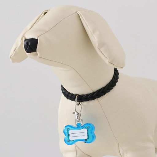 Маячок-адресник Косточка с наклейкой под записку 3 режима свечения голубой - Пижон фото 6