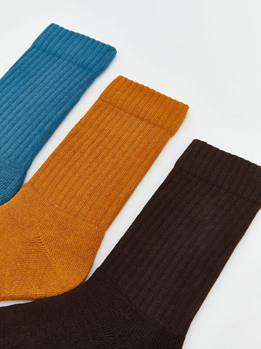 Bask?l? Erkek Soket ?orap 3l?