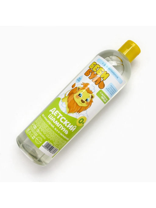 Цена за 2 шт. Детский шампунь для волос без слёз, 500 мл, с экстрактами череды, 0+, Беби Буль