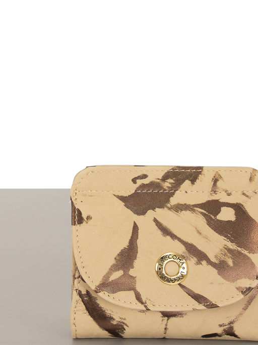 LACCOMA кошелек LA-2888-бежевый-бронзовый натуральная кожа фото 3