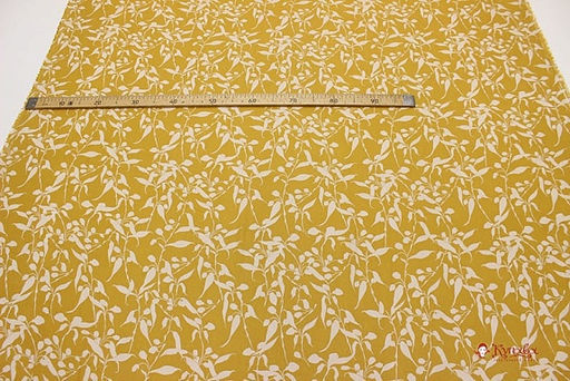 Креп-вискоза с эфф. жатости Лелея цв.горчичный, ш.1.41м, вискоза-100%, 120гр/м.кв - Купава фото 8