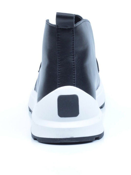 01-5281-1BLACK Ботинки демисезонные женские (натуральная кожа, байка)