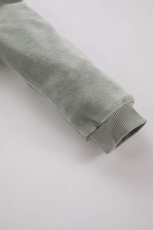 Пижамный комплект Paw Patrol для маленьких мальчиков, велюровый верх с длинными рукавами и низ на эластичной резинке на талии - Defacto фото 4