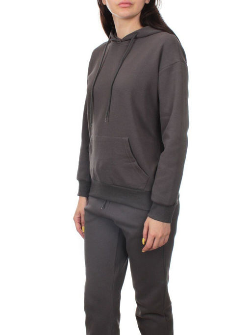 H108 DK. GRAY Костюм спортивный женский (хлопок 90%, полиэстер 10%)