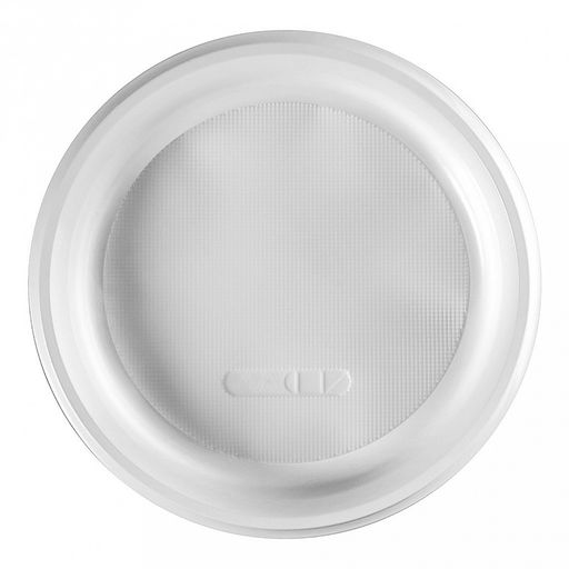 Цена за 100 шт. Тарелка одноразовая мелкая из полипропилена д220мм, белый (Россия) - Домашняя Мода фото 5