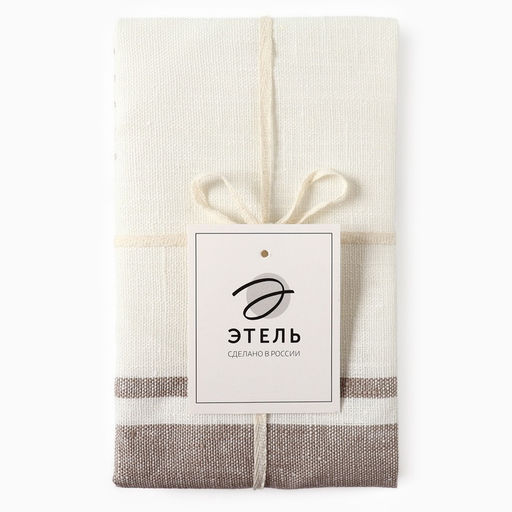 Полотенце Этель Rigoroso 40х70см, лен 100%, 260 гр/м2  фото 8