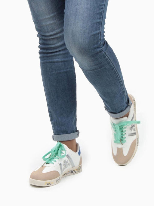 05-6015-8 WHITE Кроссовки женские (искусственные материалы) - No name фото 4