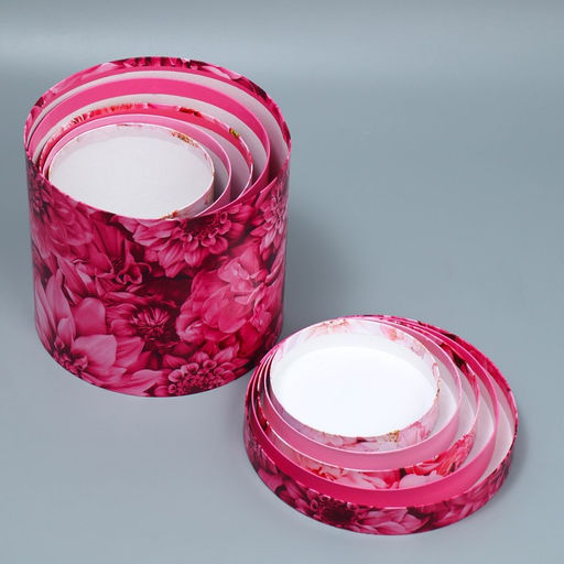 Набор коробок 5 в 1, упаковка подарочная, Цветы, 13?14 ? 19.5?22 см