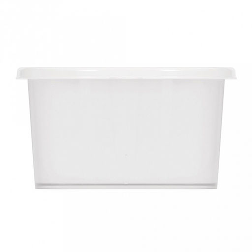 Контейнер для продуктов пластмассовый 1,5л 22х14,5х8см, овальный, подходит для СВЧ, белый (Россия) - Домашняя мода фото 4