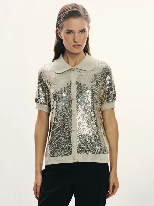 Кардиган с пайетками из вискозы / Zarina