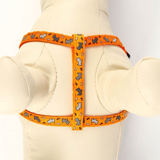 Комплект Собачки, поводок 120 х 1 см, ОГ 23-35 см, оранжевый - Пижон фото 5