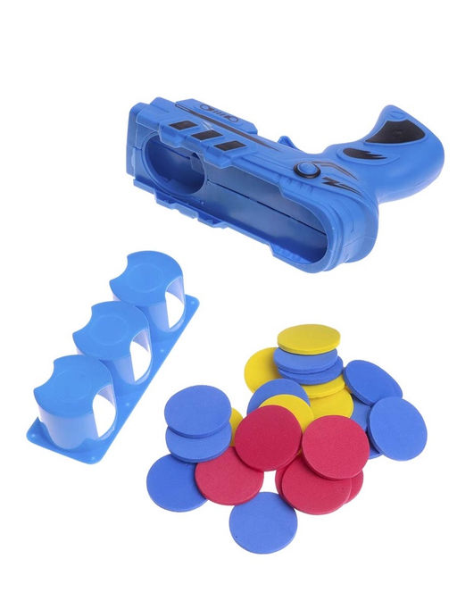 Пистолет Молния, детский, стреляет дисками, 17 см, цвет МИКС - Simaland фото 3