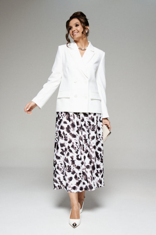 Костюм 6282 молочный+ анималистичный принт - Beautiful and free фото 6