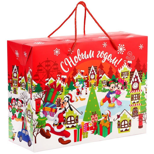 Пакет-коробка, 40 х 30 см С Новым Годом!, Микки Маус - Disney фото 2
