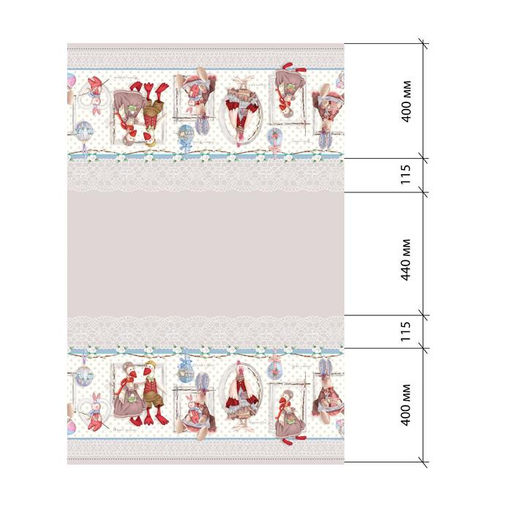 Скатерть Этель Пасхальные Тильды 220х147 см, 100% хлопок, саржа 190 гр/м2  фото 13