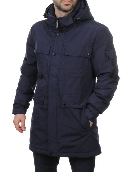 2185 DK. BLUE Куртка мужская зимняя облегченная (130 гр. холлофайбер)