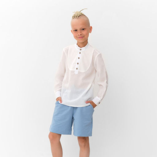 Рубашка для мальчика MINAKU, белая, рост 134 см