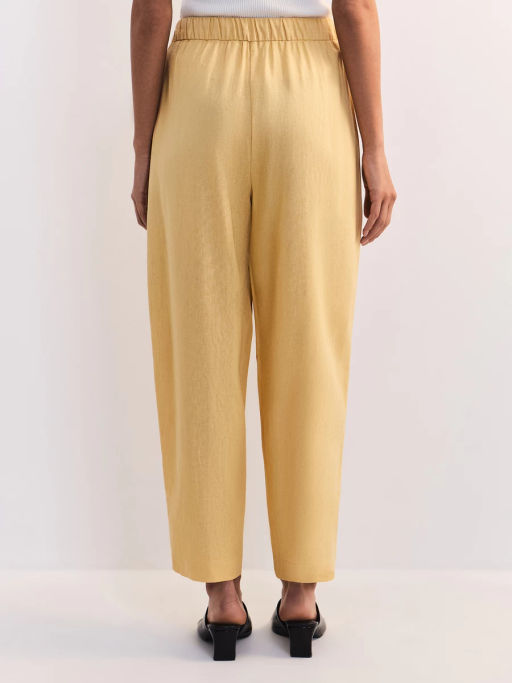 Льняные брюки с эластичным поясом ZR2605012106-9 / Zarina  фото 5