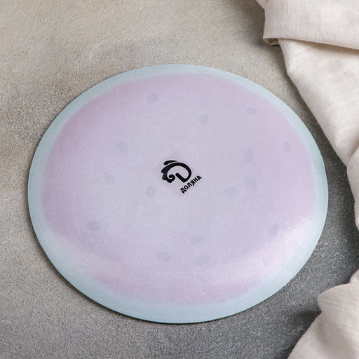 Тарелки Доляна Сладкий арбуз, 19 предметов: 6 десертных тарелок, 6 обеденных тарелок, 6 мисок, салатник, стекло, красный