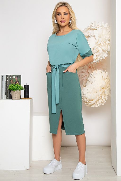 Платье Анжелика (грин) П3853 - Lt collection фото 8