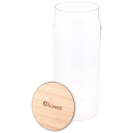 Емкость для хранения Agness Native стекло 9.45×22.8 см 1100 мл  фото 3