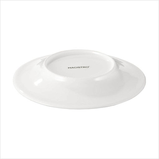 Тарелка фарфоровая десертная Magistro Сrotone, d=18 см, цвет белый  фото 17