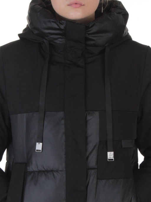 A81 BLACK Пальто зимнее женское (200 гр. холлофайбер)
