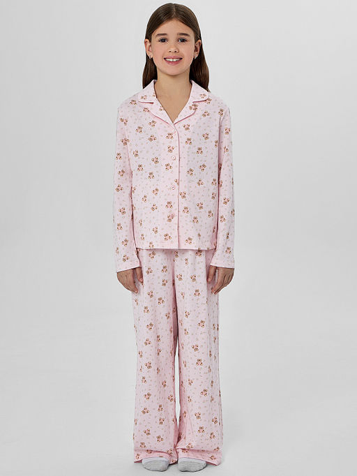 КОМПЛЕКТ ДЛЯ ДЕВОЧЕК (РУБАШКА, БРЮКИ)