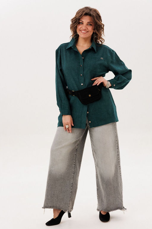 Рубашка ANELLI 1819 киви  фото 2