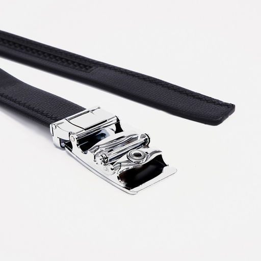 Ремень мужской, ширина 3,5 см, автомат, пряжка металл, цвет чёрный - Simaland фото 3