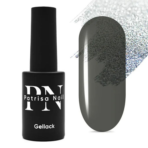 NEW! Гель-лак Glass №246 - серо-черный - Patrisa nail фото 2