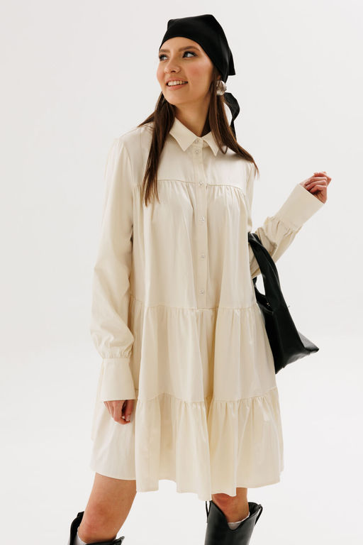 Платье NIKVA н707-1 сливочный фото 6