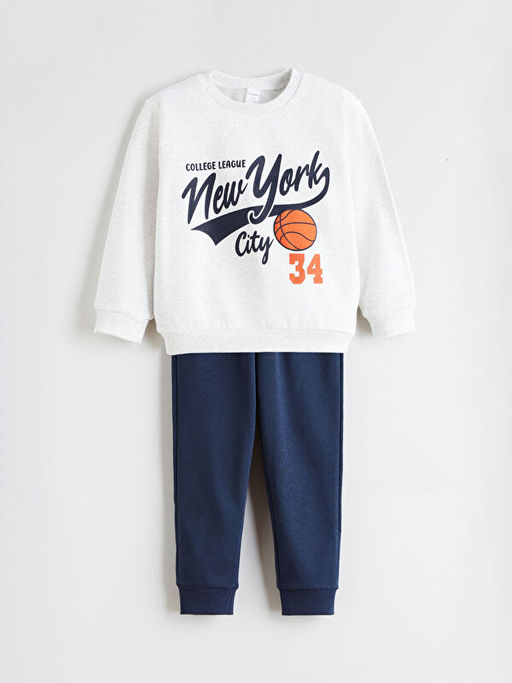 Erkek ?ocuk Sweatshirt ve Jogger E?ofman Alt? 2li