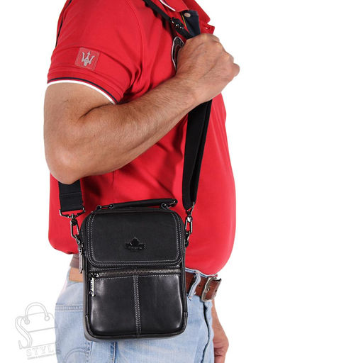 Сумка мужская кожаная 22663Z black Zinimxs  в Новосибирске