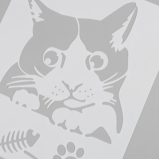 Трафарет пластик "Кот" 21х29,7 см