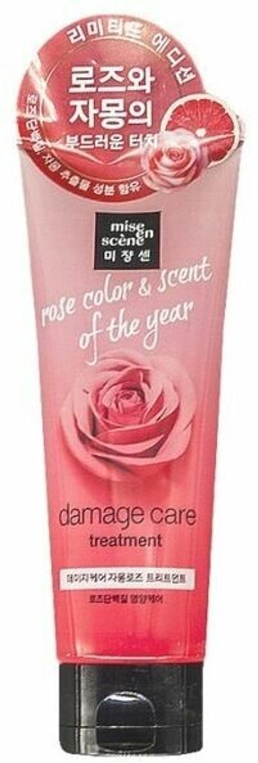 Damage Care Treatment Rose - Восстанавливающая разглаживающая маска для волос(РОЗА), 180 мл