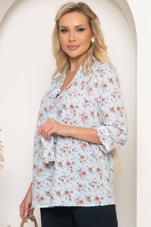 Блуза Правила успеха (нежно-голубая) Б4159 - Lt collection фото 5