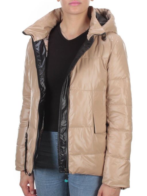 8268 BEIGE Куртка демисезонная женская BAOFANI (100 гр. синтепон) - Фабричный китай фото 7