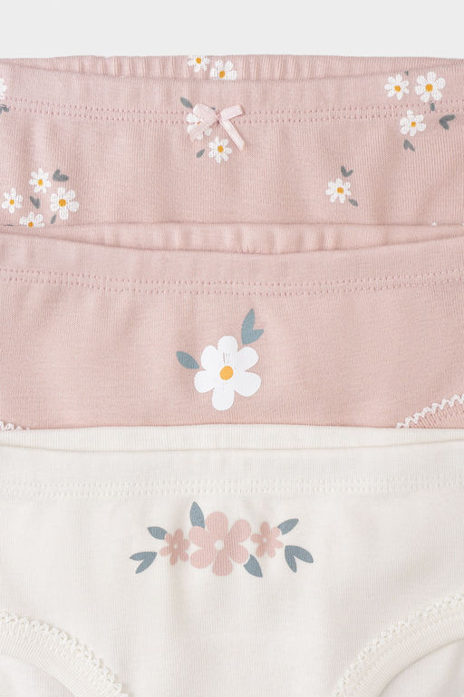 CROCKID, Трусы/ уп. Цвет: экрю, дымчатая роза, ромашковое поле