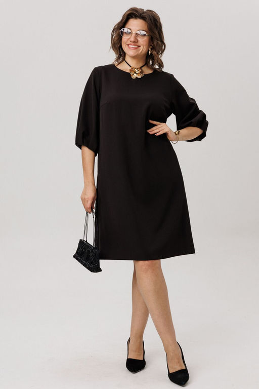 Платье ANELLI 1792 лепесток черной мальвы  фото 10