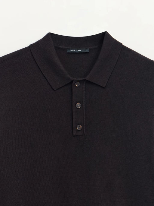 Джемпер поло из трикотажа / Zarina  фото 3