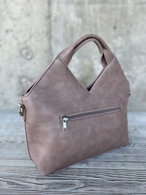 Женская сумка из эко кожи 0025 Пудра - Sergio valentini фото 3